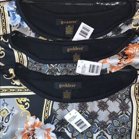 LAST ONE AVAILABLE!! - New Womens Goddess Plus Size Faux Layered Top - Picture 3 of 9